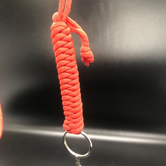 Id Lanyard Red Paracord Key Chain Necklace 18" - Picture 9 of 10